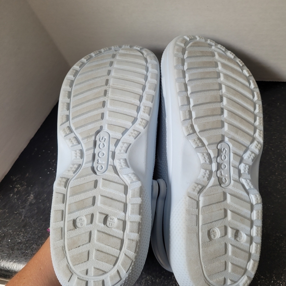 Crocs Light Blue Lined Clogs - Picture 6 of 7